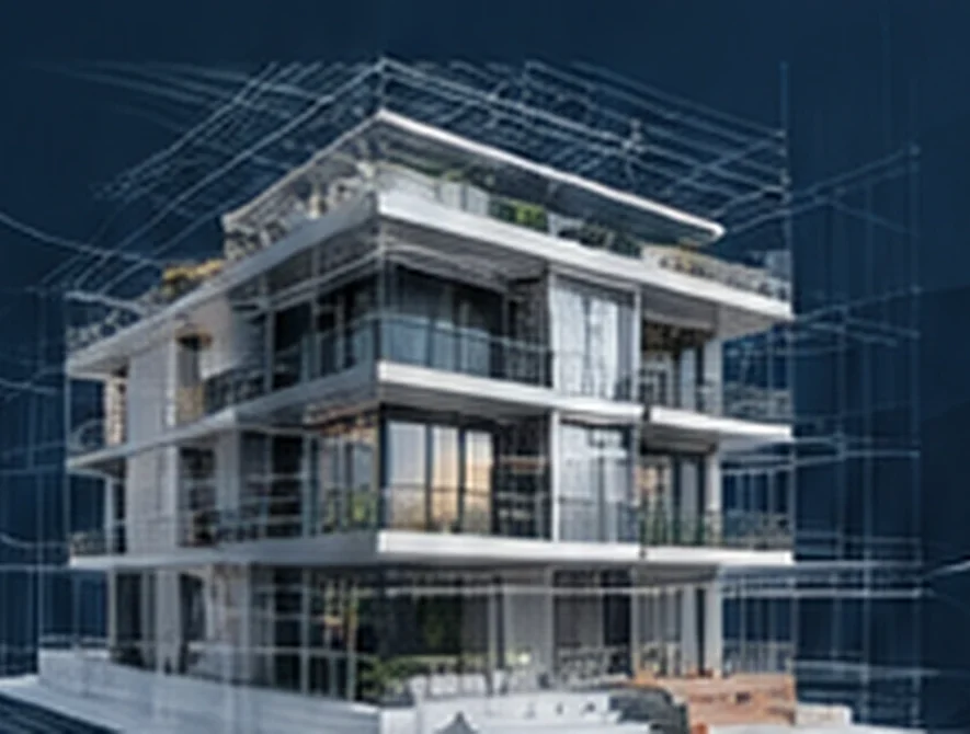 Modelo BIM integrado de edifício